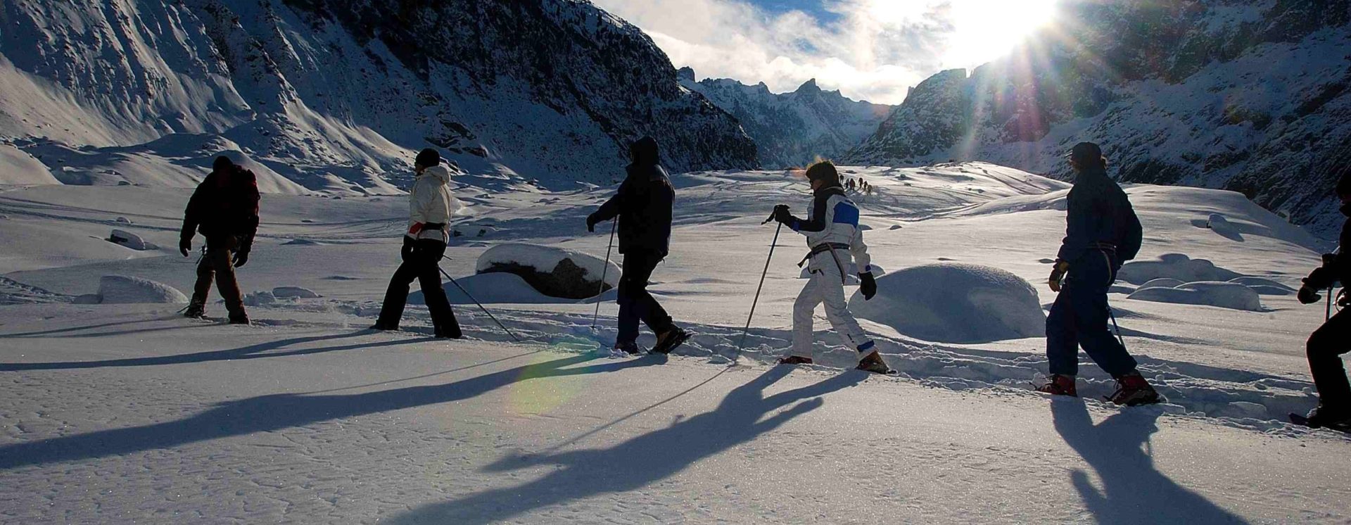 Snowshoeing on the Mer de Glace – 1913 m
