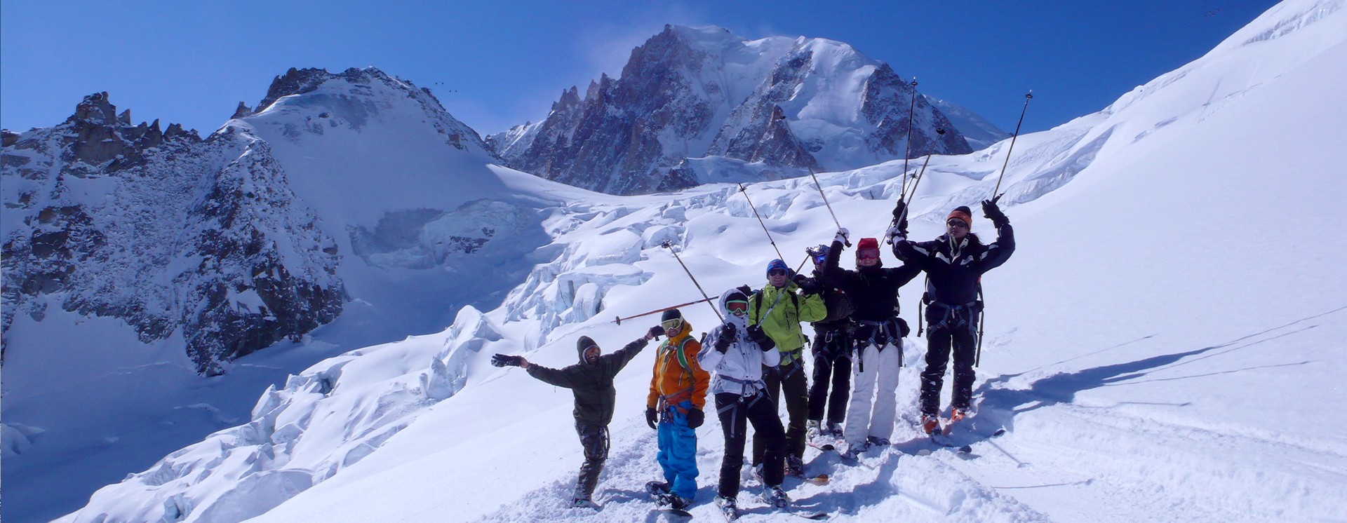 Winter activities vallee blanche - chamonix mont blanc